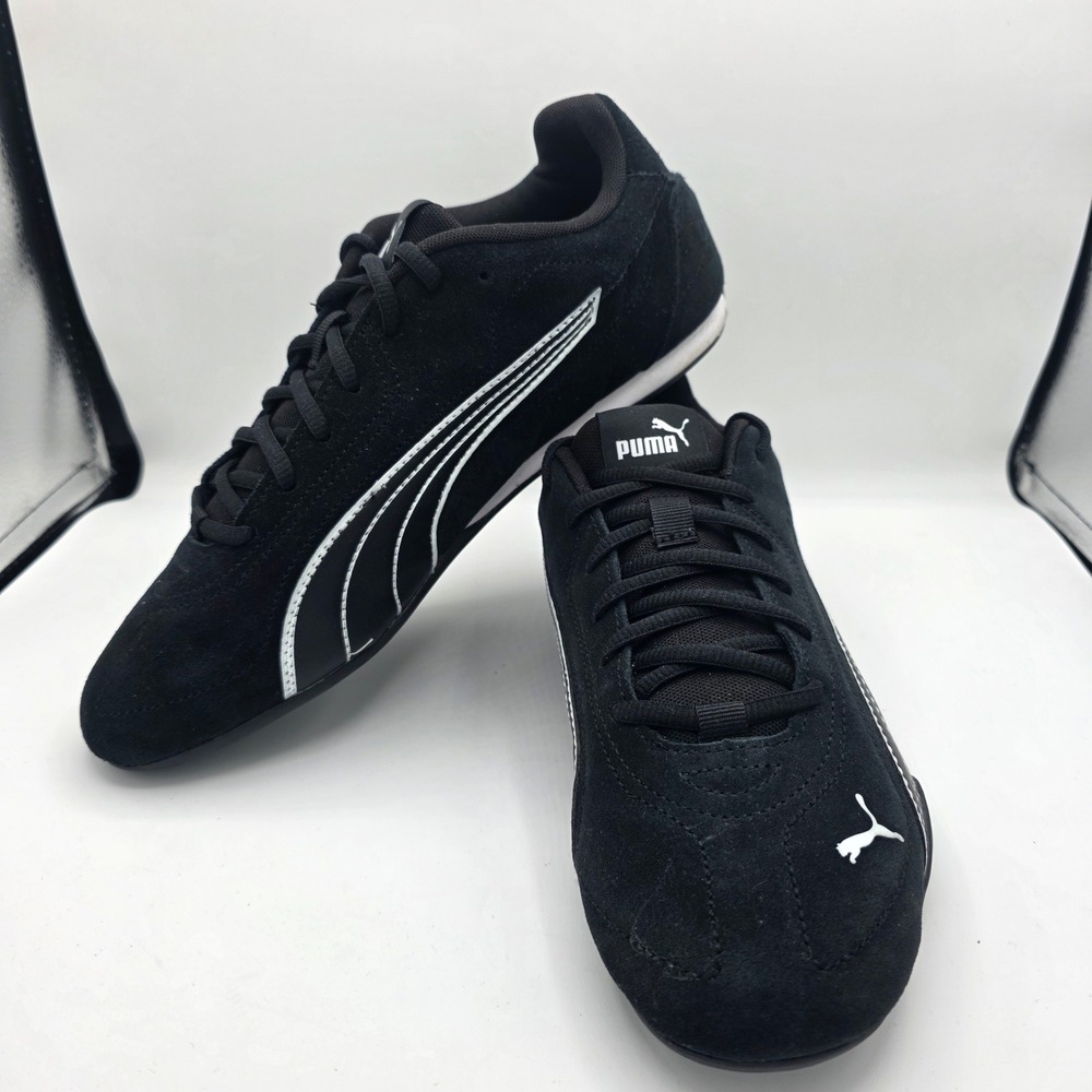 PUMA Catch SD Core Black Cloud White Suede Men's Size 9 Shoes Sneakers 402681-02
